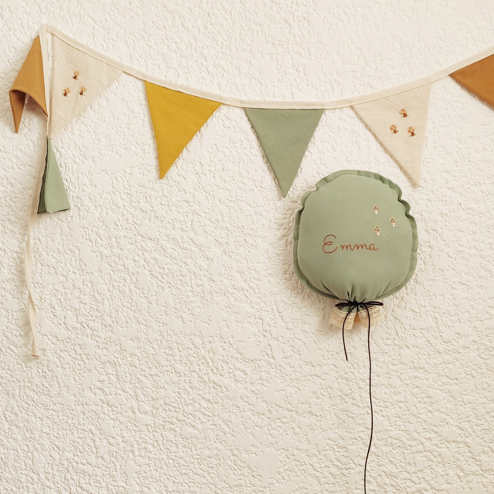 Banderín Bordado - Honguitos - Imagen 2