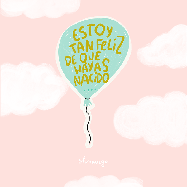 Lámina Estoy tan feliz - Globo