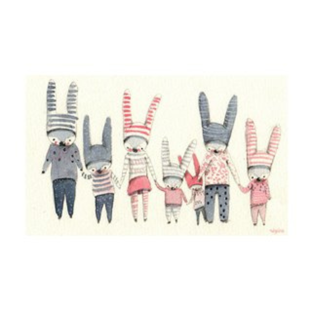 Lámina Familia Conejo