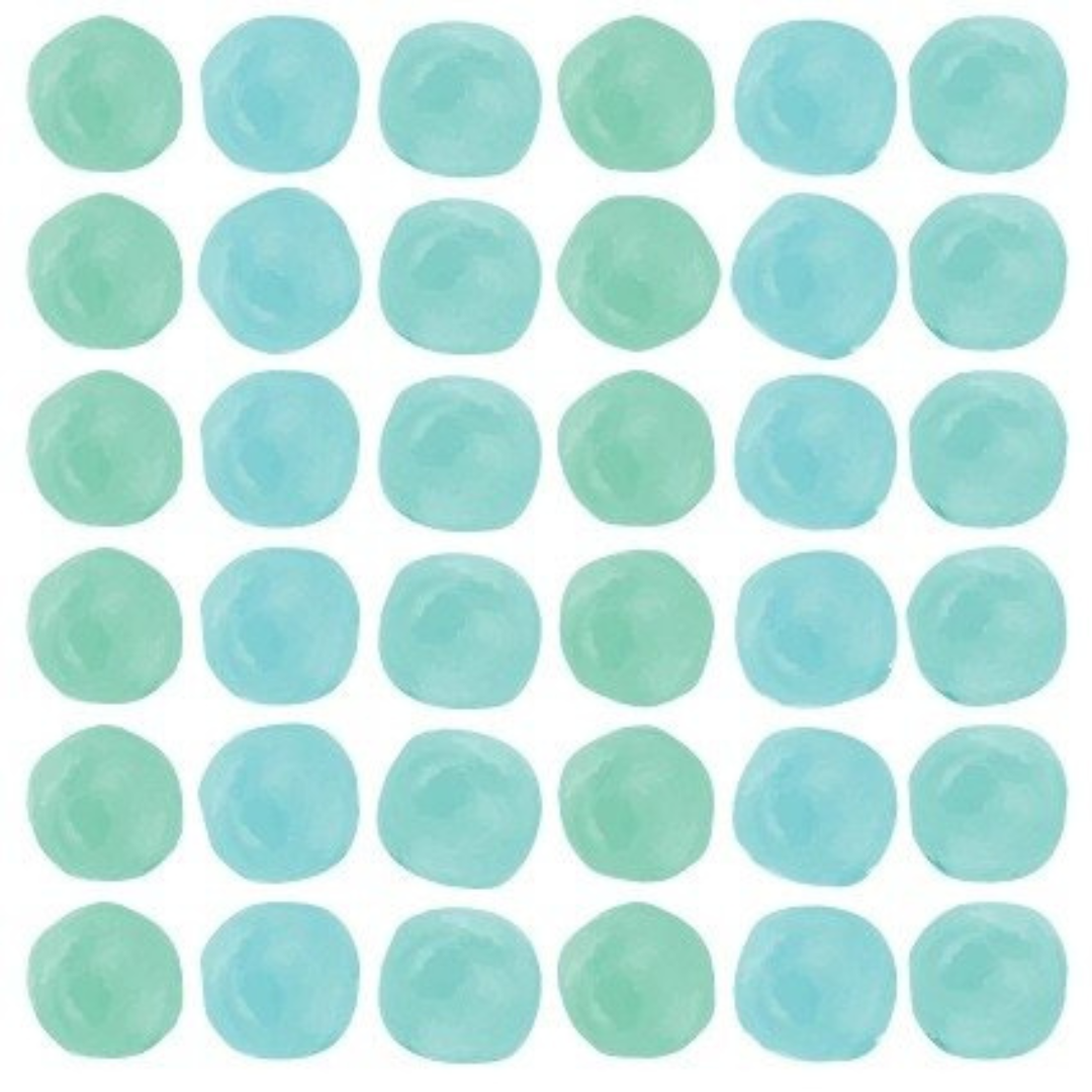 Vinilo Dots Acuarela - Aqua - Imagen 2