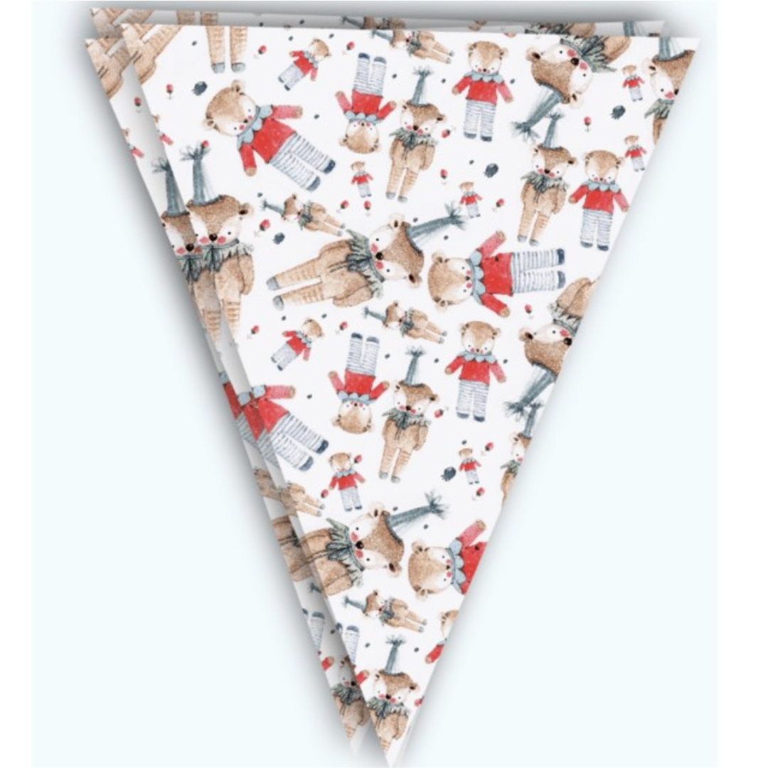 Banderín Papel - Oso Bonito