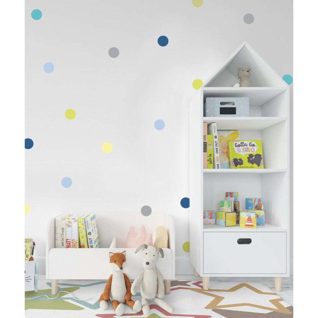 Vinilo Dots Multicolor - Azul y Verde
